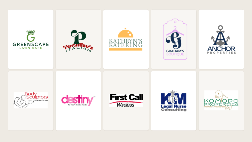 Montage of logos
